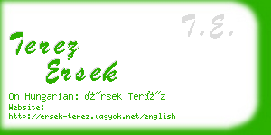 terez ersek business card